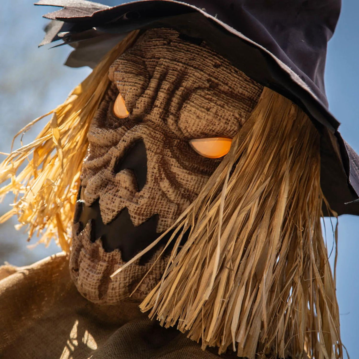 Witchwood™ Staked Scarecrow Prop 8ft Animated Halloween Yard Decor Haunted House Display
