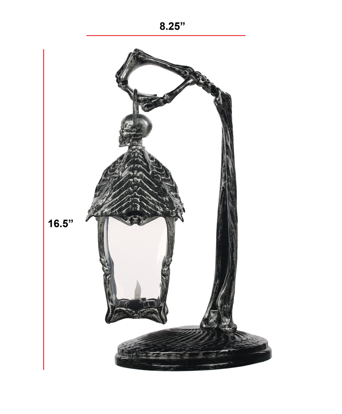 Witchwood™ Halloween Light Up Skeleton Lantern Tabletop or Hanging Wall Decoration