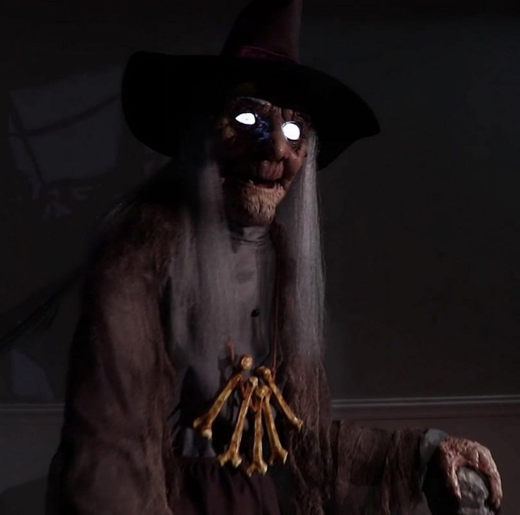 Witchwood™ Animated Witch Servo-Motor Halloween Decoration