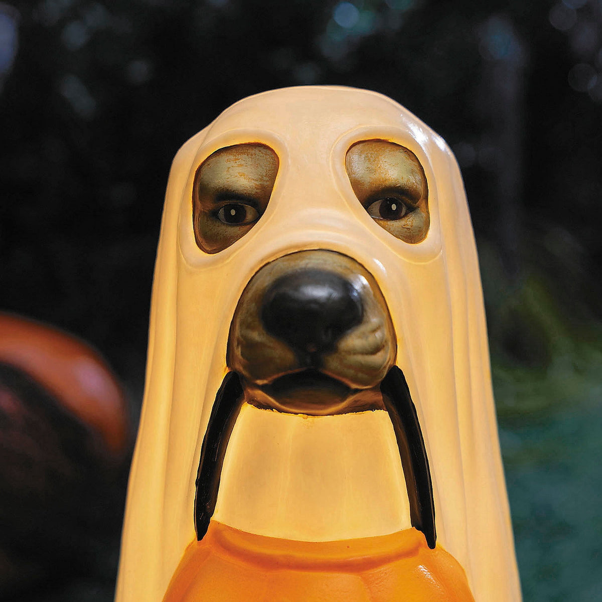 Witchwood™ 23 1/4" Light-Up Ghost Dog Blow Mold with C7 LED Halloween Decoration