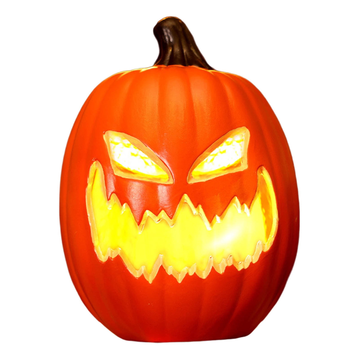 Witchwood™ Halloween LED Light Up Pumpkin Decorations for Home,12" Blow Molded Jack O Lantern with Realistic Carved Design,Battery Operated Indoor Outdoor Halloween Party Decor,Bar,Yard,Porch