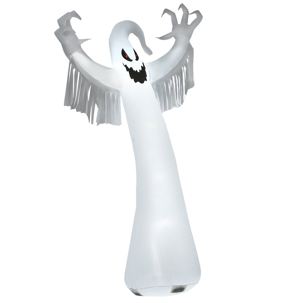 Witchwood™ Gymax 12ft Inflatable Halloween Blow Up Ghost Decoration w/ Built-in LED Light