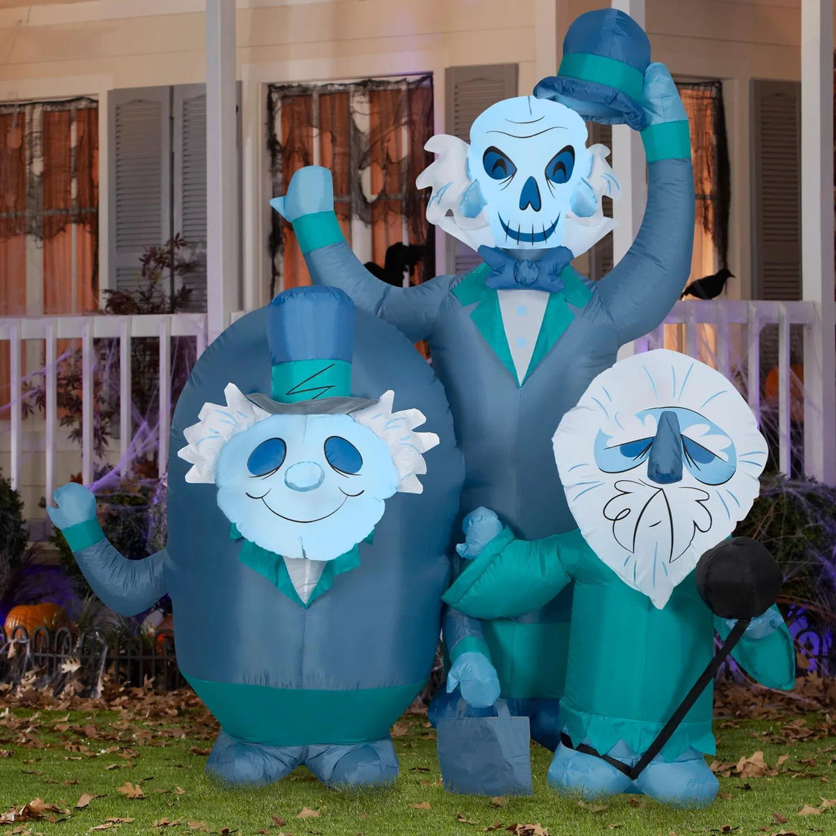 Witchwood™ 6 Ft. Airblown Blowup Inflatable Disney's Haunted Mansion Hitchhiking Ghosts with Built-In LED Lights Halloween Outdoor Yard Decoration