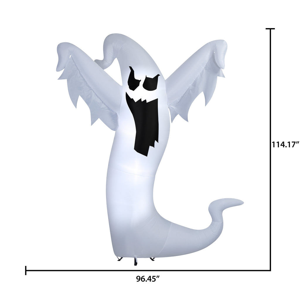 Witchwood™ Scary Ghost Airblown Yard Inflatable, Multicolor, 9.5', Halloween