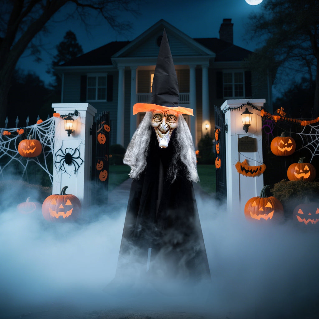 Witchwood™ Fun Little Toys 3 Pcs Halloween Witch Decorations, 43" Wicked Witches Decor, Scary Halloween Stakes for Outdoor Graveyard, Garden, Yard, Lawn, Walkway Party Supplies
