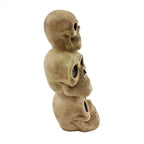 Witchwood™ 37" Skull Stack Statue with LED Eyes, Halloween Decor, HHMG036-1SKL-NAT