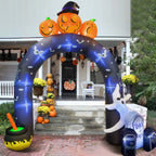 Witchwood™ 10 FT Halloween Inflatables Archway Outdoor Decorations, Scary Halloween Arch Blow Up Yard Decorations for Front Yard Lawn Garden Decor