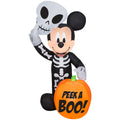 Witchwood™ Airblown Inflatables 4FT Tall Halloween Inflatable Disney Mickey Mouse with Pumpkin
