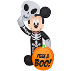 Witchwood™ Airblown Inflatables 4FT Tall Halloween Inflatable Disney Mickey Mouse with Pumpkin