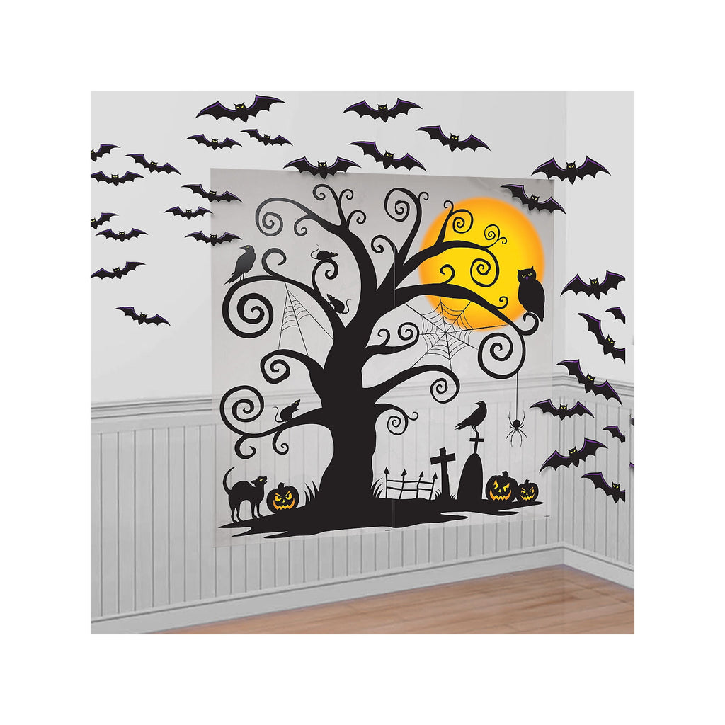 Witchwood™ Halloween Deluxe Wall Decorating Kit (32pc)