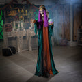 Witchwood™ Animated Standing Fortune Teller Witch Halloween Decoration, Home Decor, Halloween, 1 Pieces