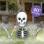 Witchwood™ Big Dot of Happiness Scary Skeleton - Big Skeleton Yard Sign Outdoor Lawn Decorations - Halloween Party Yard Signs
