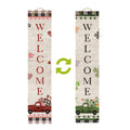 Witchwood™ Briarwood Lane Valentine's Double Sided Reversible Pine Porch Leaner 47x9.5 Holiday Pickup Trucks For Valentine's Porch Leaner