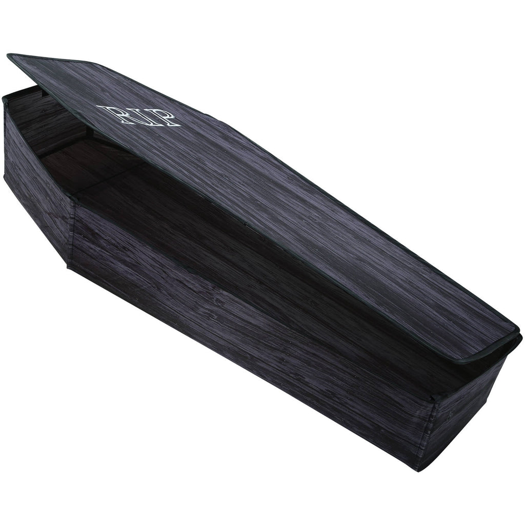 Witchwood™ Wooden-Look Coffin with Lid Halloween Decoration - 60 in x 24 in x 10 in