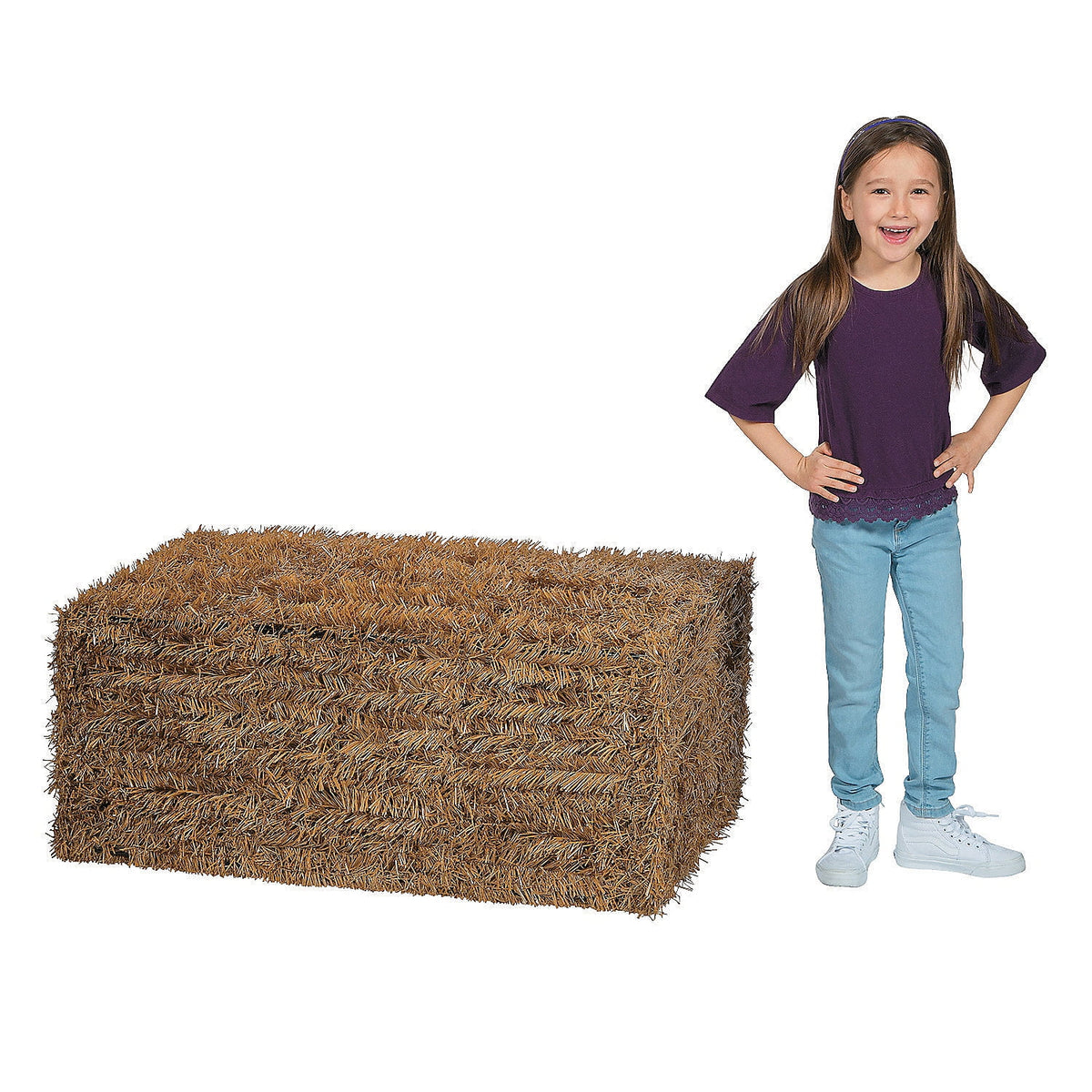 Witchwood™ Collapsible Faux Hay Bale - Home Decor - 1 Piece