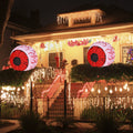 Witchwood™ Costway 2 Pack 3 FT Halloween Inflatable Eyeballs w/ Air Blower & Red LED Lights