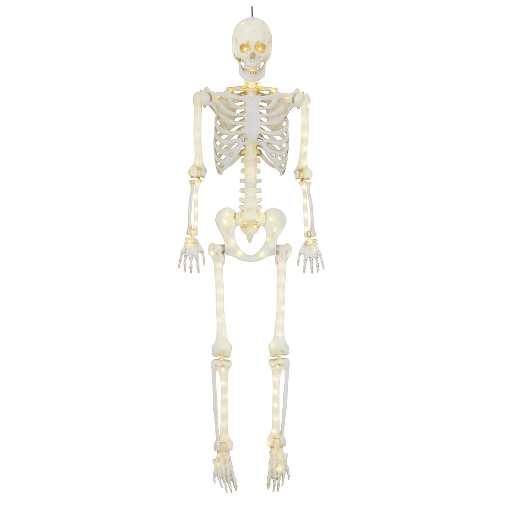 Witchwood™ 5-foot Poseable LED Illuminated Skeleton, Halloween Decoration