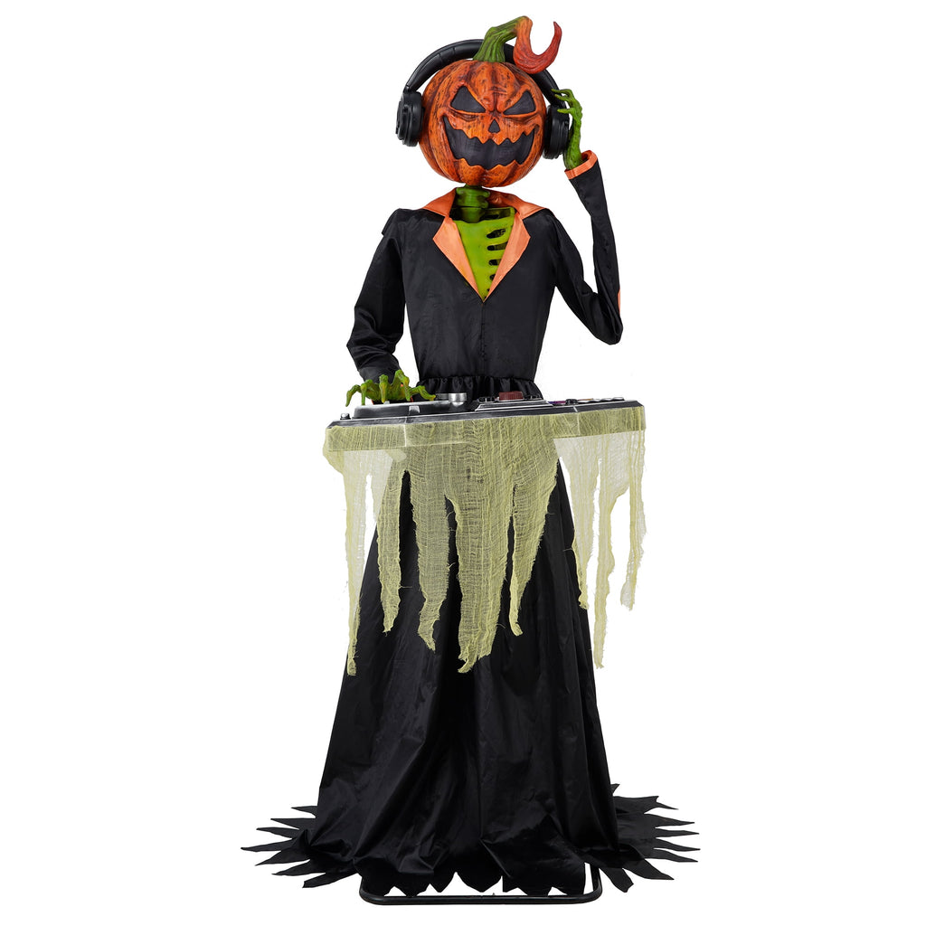 Witchwood™ Animated DJ Jack with Turntable, 72-inch, Halloween Decor