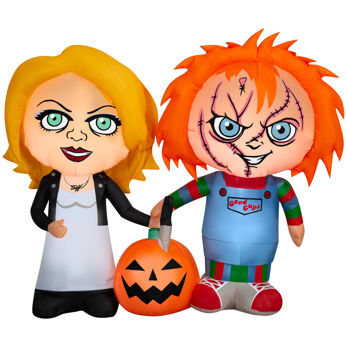 Witchwood™ Halloween Airblown Yard Inflatables Chucky and Bride & Pumkin 66.14 in x 19.29 in x 57.48 in 5.09 lb