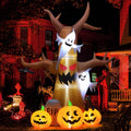 Witchwood™ Halloween Inflatable 11.8 FT Inflatable Halloween Tree, Halloween Inflatable Tree Scary Halloween Blow Up Tree with LED Lights, Outdoor Halloween Decorations Clearance for Halloween/Holiday