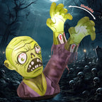 Witchwood™ Halloween Inflatable 5 FT Zombie Inflatable Shaking Hands, Zombie Inflatable Halloween Decorations Scary Halloween Blow Ups with LED Lights, Halloween Inflatables Clearance for Holiday/Party