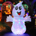 Witchwood™ Halloween Inflatables 5 FT Halloween Ghost Inflatable with Built-in LEDs, Cute Halloween Inflatable Ghost Blow up Ghost Inflatable, Outdoor Halloween Decorations for Halloween Holiday Party