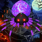Witchwood™ Halloween Inflatable 5 FT Halloween Spider Inflatable, Inflatable Halloween Spider Halloween Blow Up Spider with LED Lights, Outdoor Halloween Decorations Clearance for Halloween/Holiday/Party