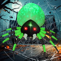Witchwood™ Halloween Inflatable 8 FT Halloween Blow Up Spider, Halloween Inflatables Spider Giant Spider Inflatable with LED Lights Built-in, Outdoor Halloween Decorations Clearance for Halloween/Holiday