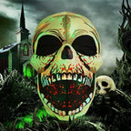 Witchwood™ Halloween Inflatables 4 FT High Halloween Inflatable Skull with Magic LEDs, Scary Skulls Inflatable Halloween Skull Inflatable, Outdoor Halloween Decorations Clearance for Holiday Party