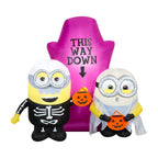 Witchwood™ Airblown Inflatable Minions Halloween Scene Universal, 5 ft Tall, Multicolored