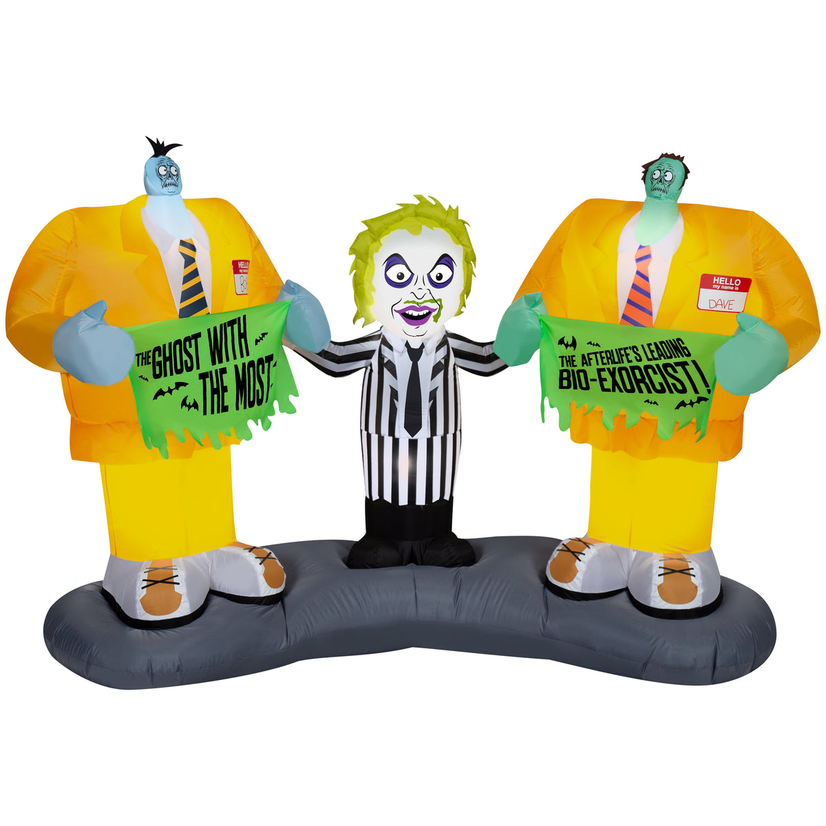Witchwood™ Halloween Inflatable Beetlejuice Scene, 5 ft Tall, Multi