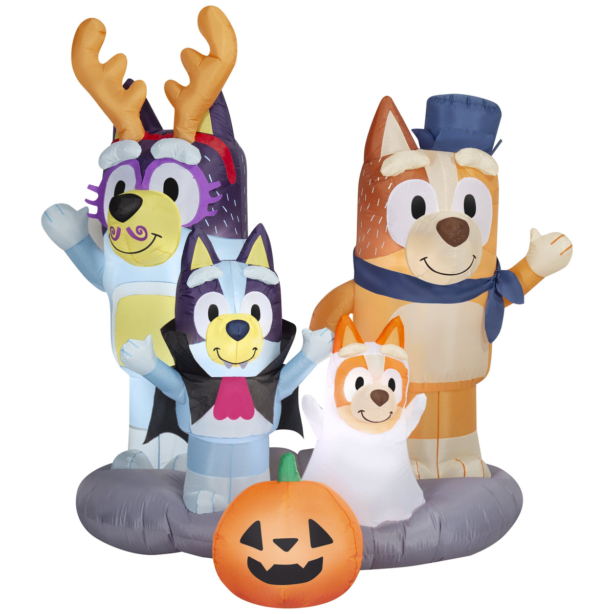 Witchwood™ Halloween Inflatable and Family Scene, 5.5 ft Tall, Multi