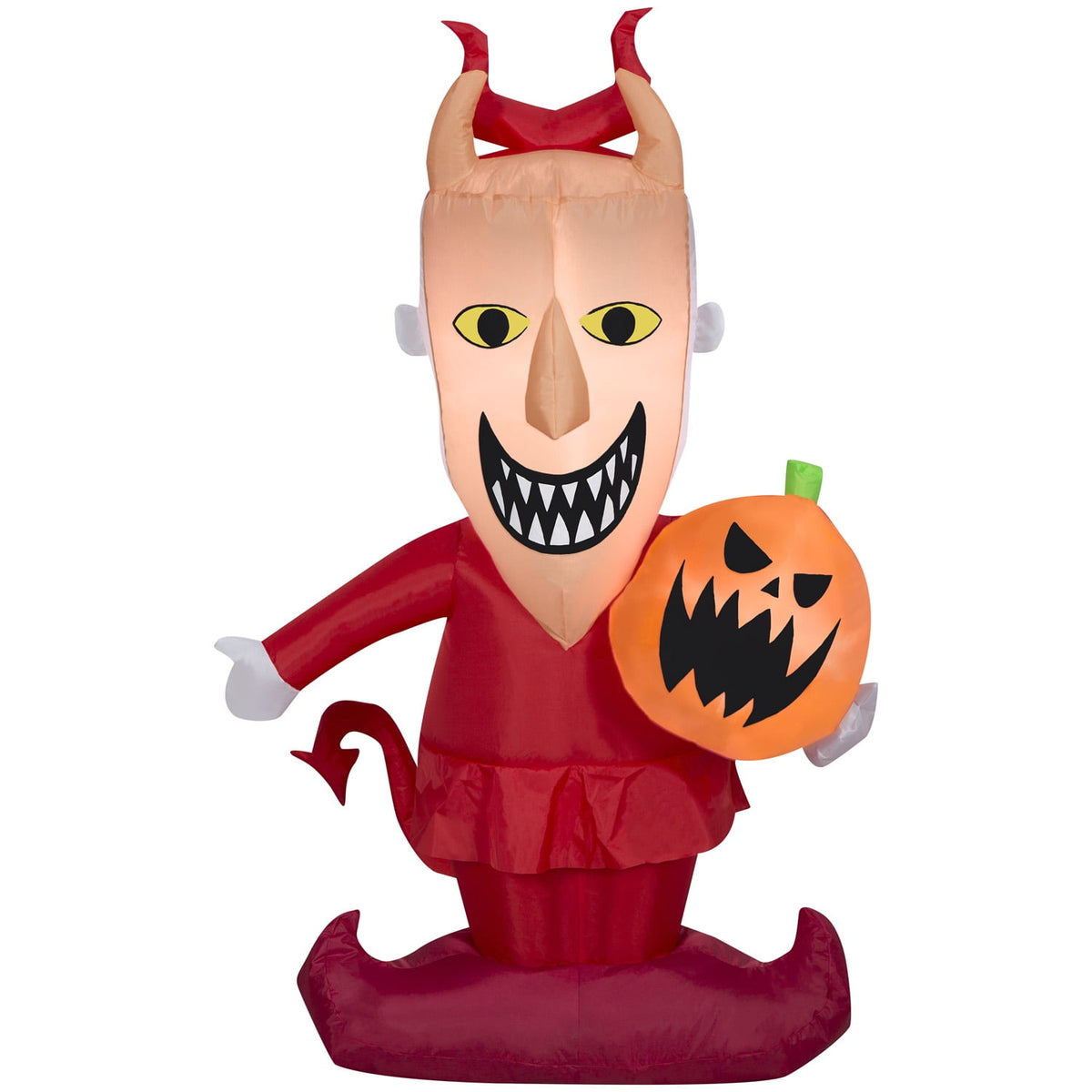 Witchwood™ Halloween Inflatable Lock with Jack O' Lantern, 4 ft Tall, Multi