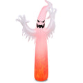 Witchwood™ Gymax 12ft Inflatable Halloween Ghost Blow Up Decoration w/ Built-in Flame Light