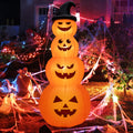 Witchwood™ Gymax 8 ft Inflatable Halloween Pumpkins Stack Holiday Decor w/ Built-in LED Lights