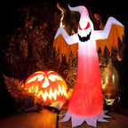 Witchwood™ Gymax 8ft Inflatable Halloween Ghost Blow Up Decoration w/ Built-in Flame Light