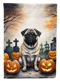 Witchwood™ Halloween Pug Dog House Flag 28x40IN Double-Sided Polyester Decorative Sleeve Pole Flag for Outdoor Home Garden Patio