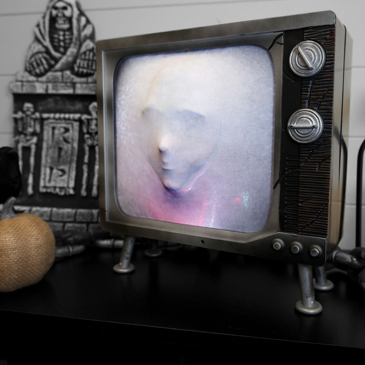 Witchwood™ 11.8 in Haunted TV by Tekky, Premium Halloween Animatronic, HHHAUNTTV-1FLSA