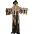 Witchwood™ 6 ft Standing Halloween Scarecrow Yard Decoration with LED Green Eyes, HHSCR-5FLS