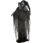 Witchwood™ 5.75 ft Animatronic Witch Indoor/Covered Outdoor Halloween Decoration, HHWITCH-20FLSA