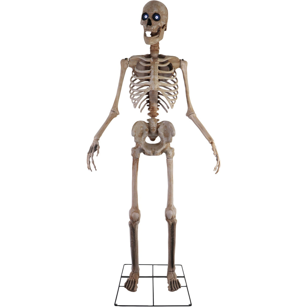 Witchwood™ 8 ft Tall Motion-Activated Towering Skeleton, Premium Talking Halloween Animatronic Decoration, Plug-In, HHTWRSKEL-2FLSA