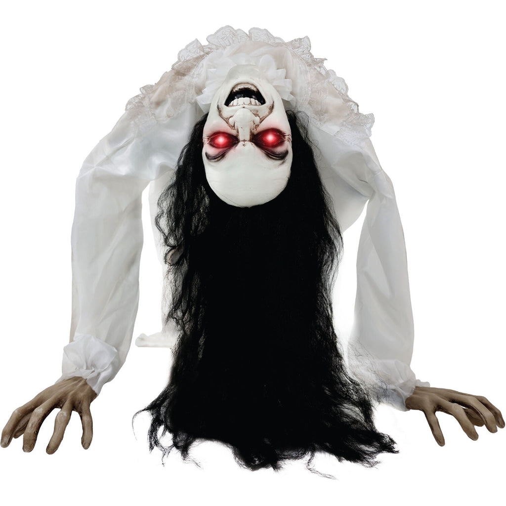 Witchwood™ Lifesize 35" Animatronic Possessed Woman with Lights and Sound, Halloween Decoration,HHLADY-11FLSA