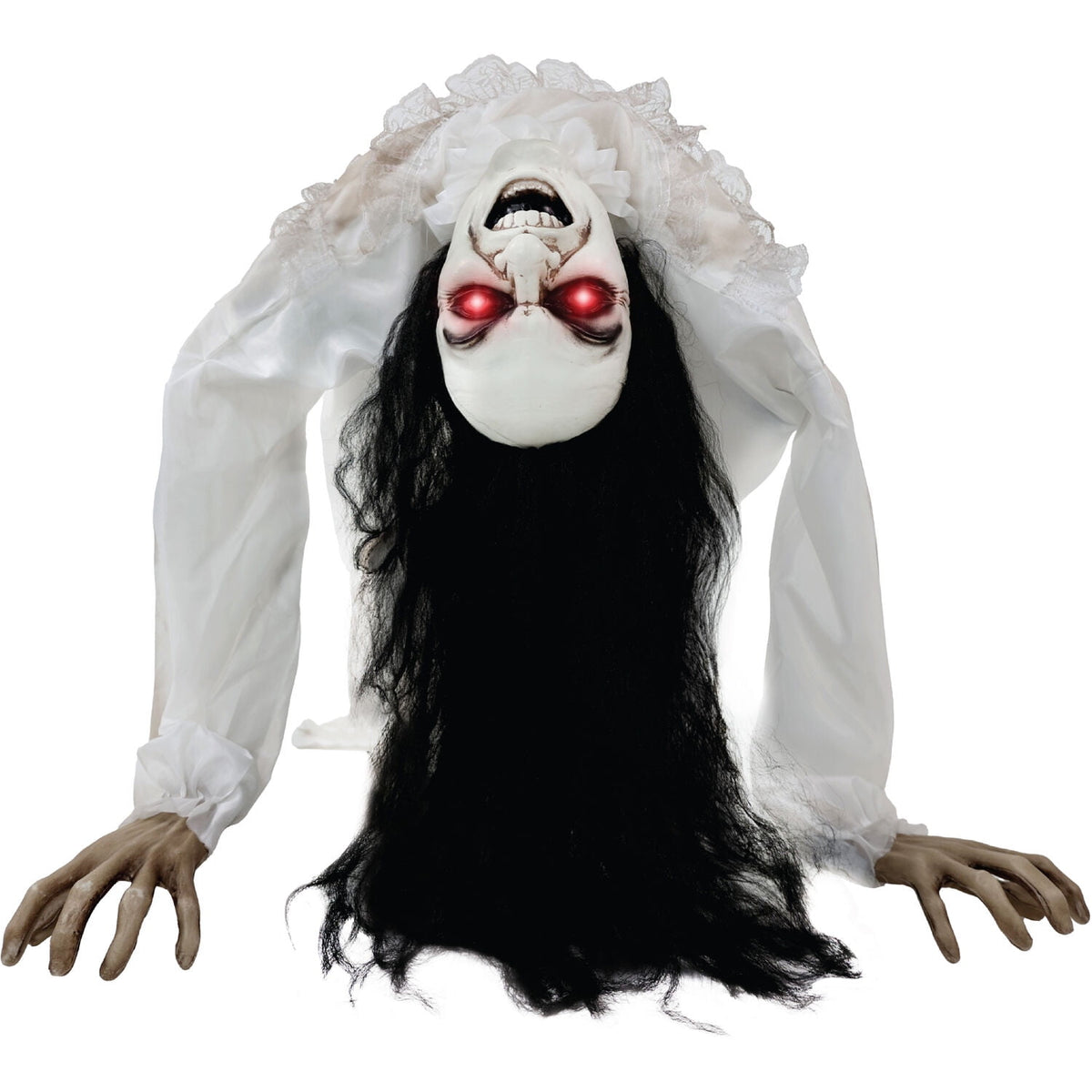Witchwood™ Lifesize 35" Animatronic Possessed Woman with Lights and Sound, Halloween Decoration,HHLADY-11FLSA