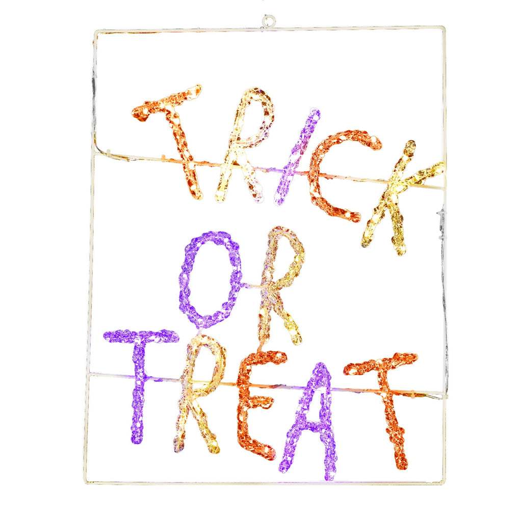 Witchwood™ CC Christmas Decor LED Lighted Trick or Treat Outdoor Halloween Decoration - 19.5"