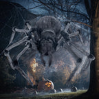 Witchwood™ 45inch Giant Spider Halloween Decorations,Scary Spider Halloween Outdoor Party Decorations Props Halloween Yard Decorations,Black