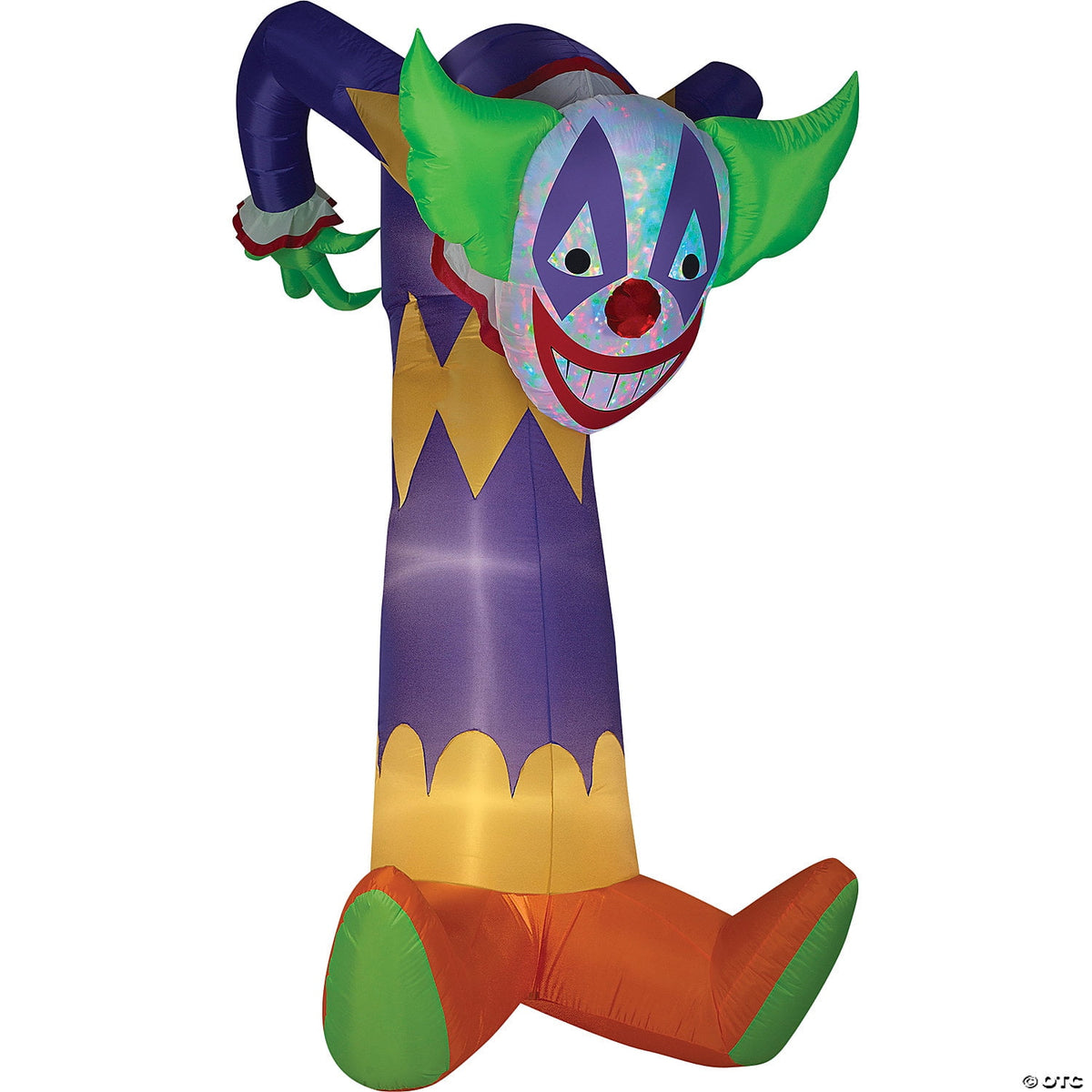 Witchwood™ Kaleidoscope Clown Airblown Halloween Yard Inflatable, 7.5'