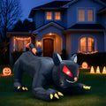 Witchwood™ 4.5' Halloween Inflatables Outdoor Halloween Decoration Giant Cat Blow up Decor
