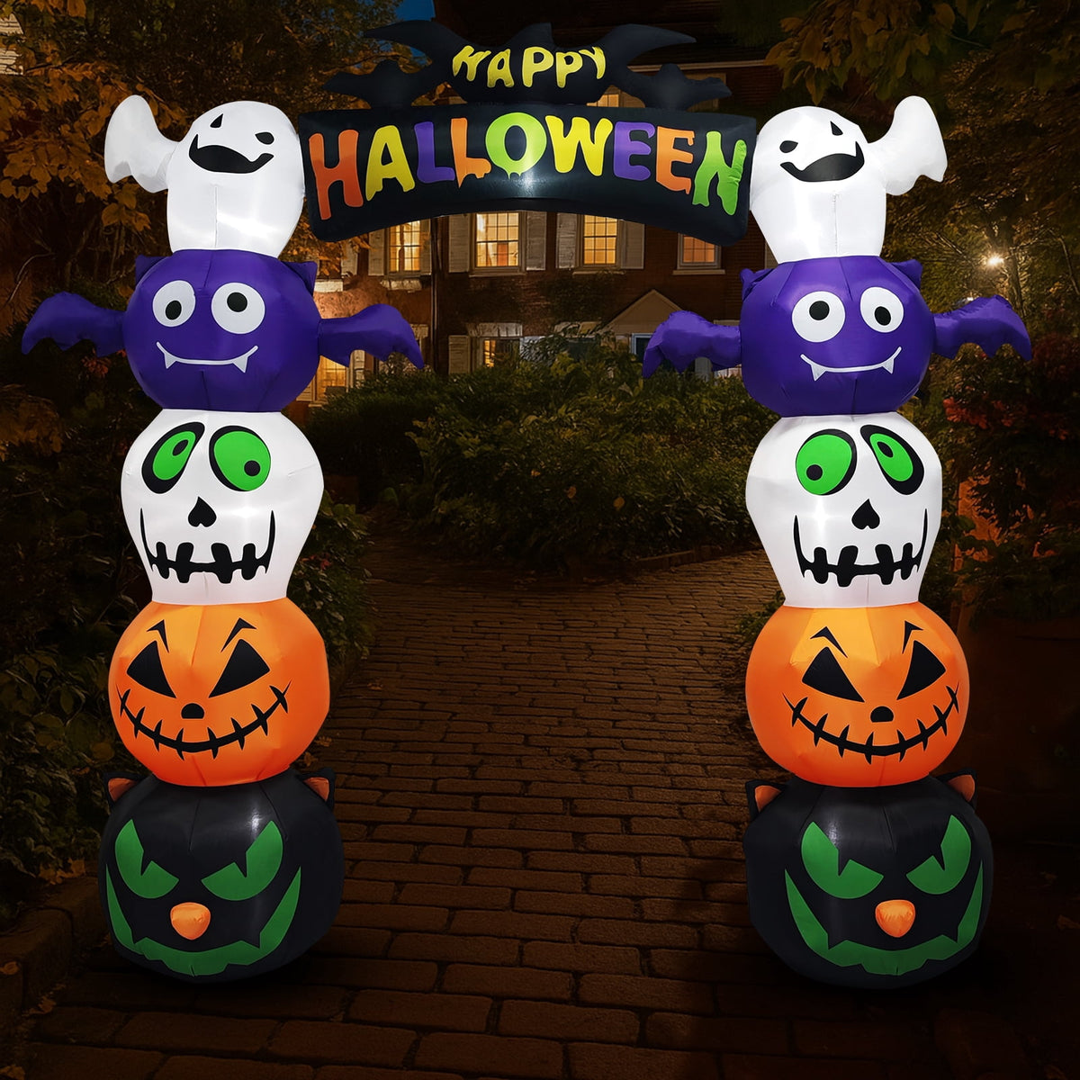 Witchwood™ 8.5' Halloween Inflatables Outdoor Halloween Decoration Giant Archway Blow up Decor