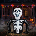 Witchwood™ 6' Halloween Inflatables Skeleton Outdoor Halloween Decoration Emerging Skeleton,Built-In LED