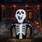 Witchwood™ 6' Halloween Inflatables Skeleton Outdoor Halloween Decoration Emerging Skeleton,Built-In LED